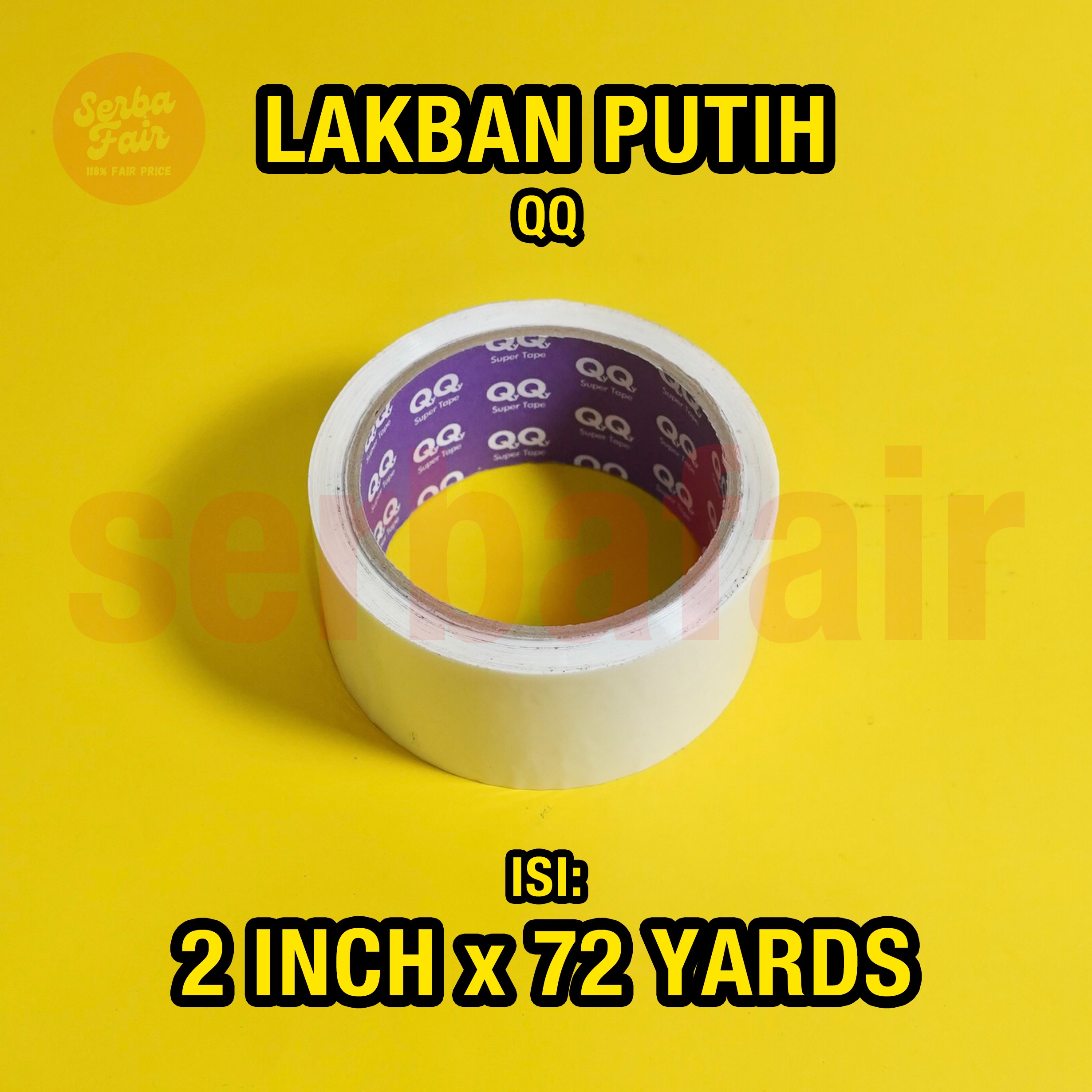 Lakban Warna QQ Premium Tape 60Yards Ready All Colours