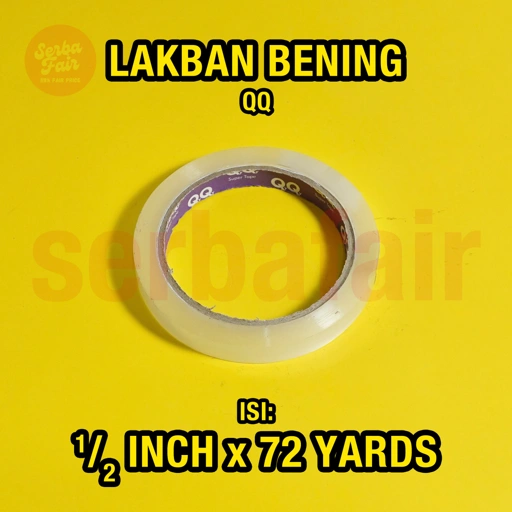 Image of Solasi QQ Premium Tape 1/2inch x 72Yards / isolasi / lakban 12mm / selotip Murah Tebal Lengket