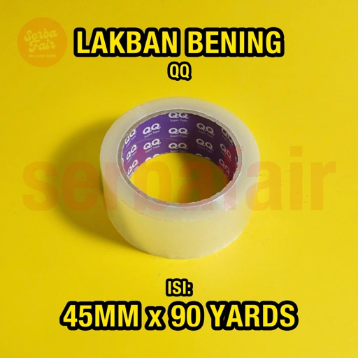 Image of Lakban Bening/Coklat QQ Tape 2Inch(45mm) 90Yards Terjamin TOP