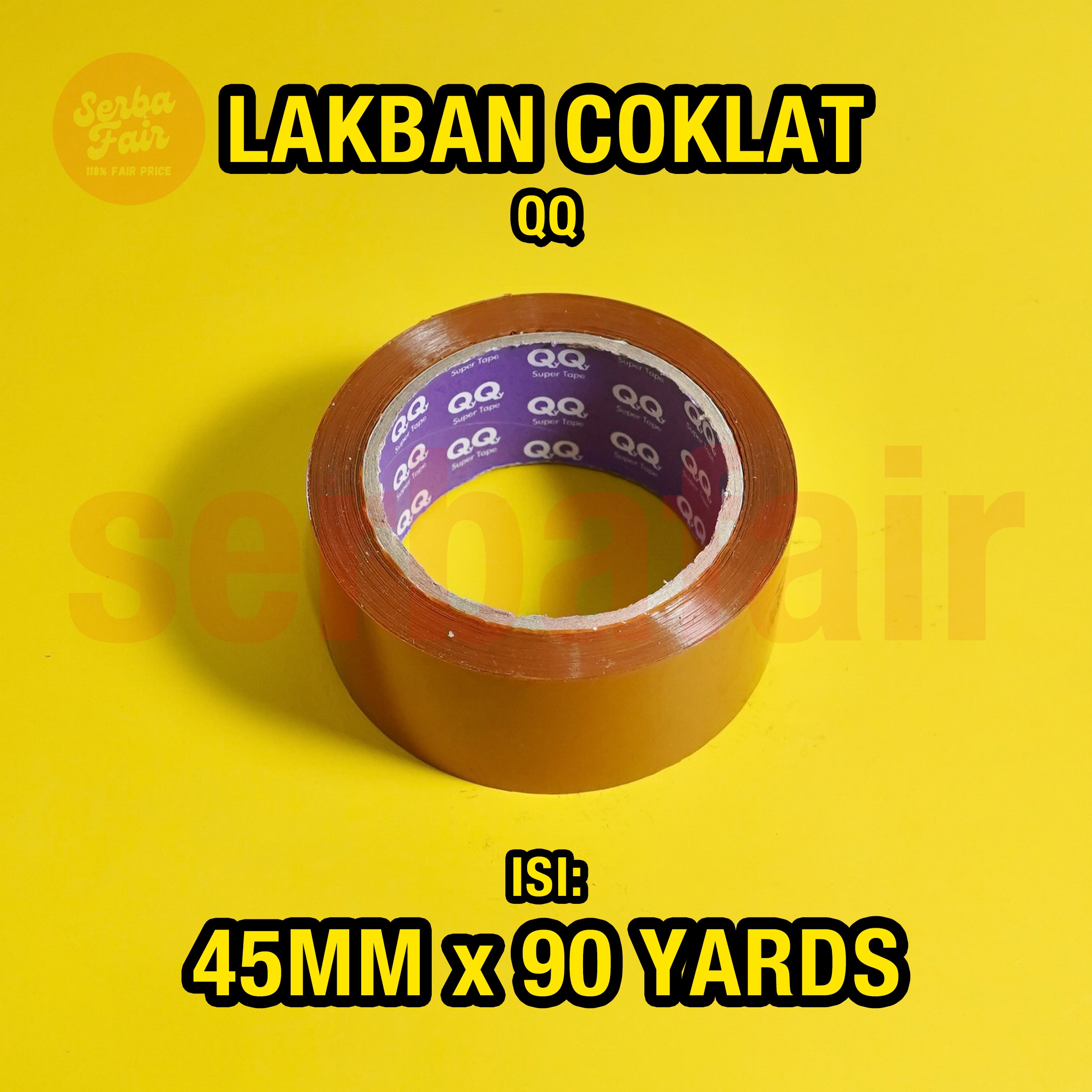 Lakban QQ Premium Tape 2inch(45mm) 90Yards Tebal Murah Super Lengket