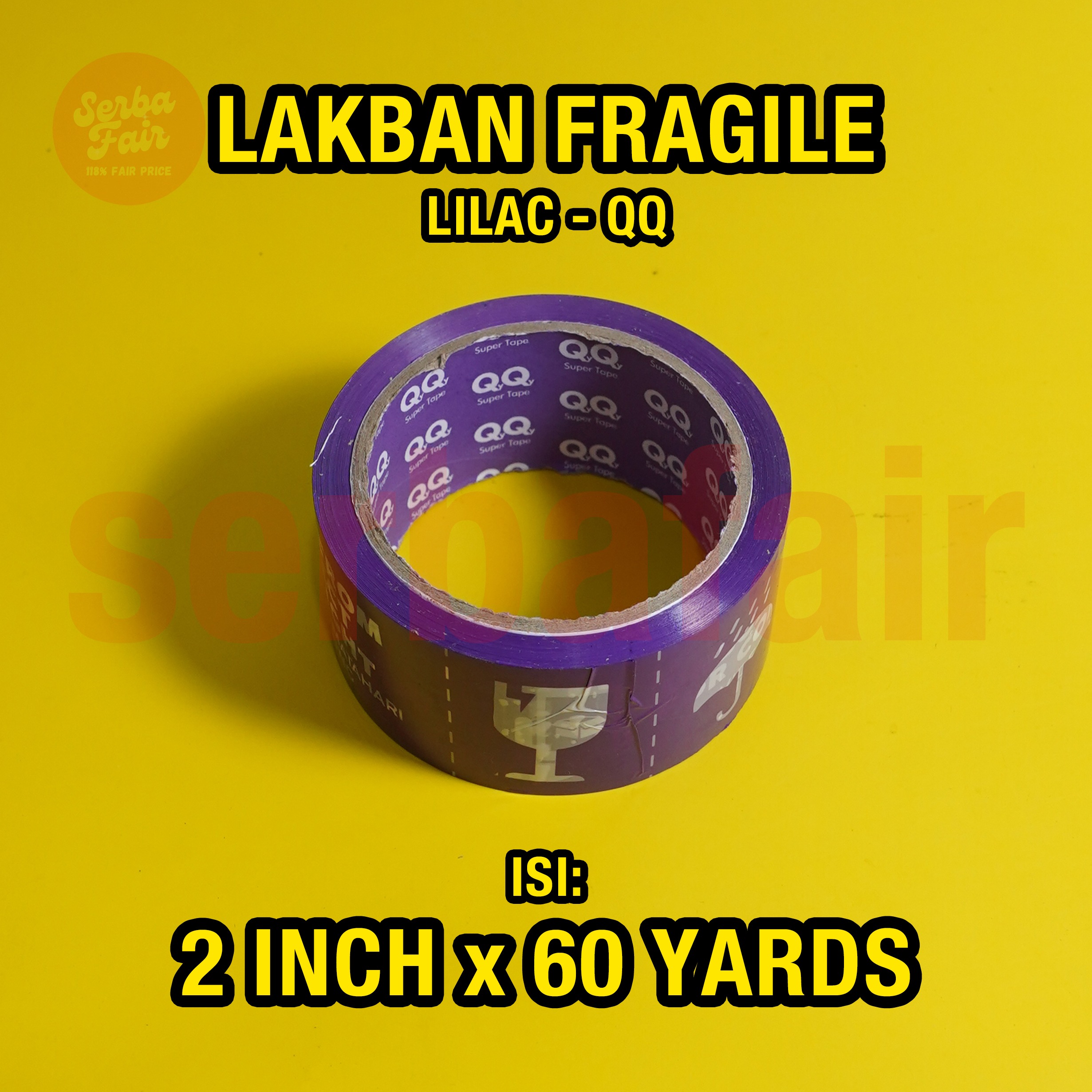 LAKBAN FRAGILE 3IN1 / LAKBAN UNBOXING LIMITED EDITION / QQ TAPE LILAC