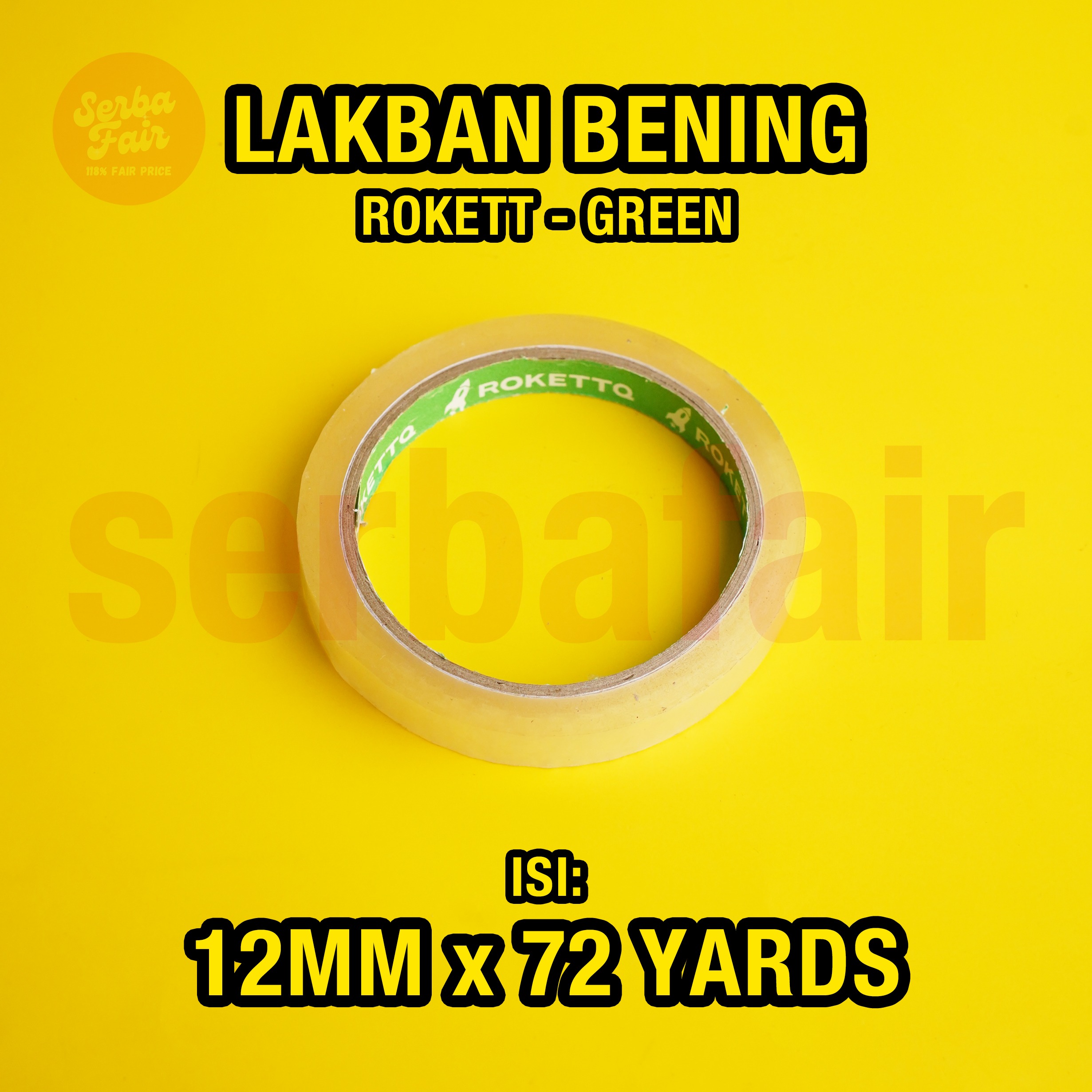 Isolasi Rokett Green Core 1/2 inch (12mm) 72 Yards Eco / Solasi TERMURAH