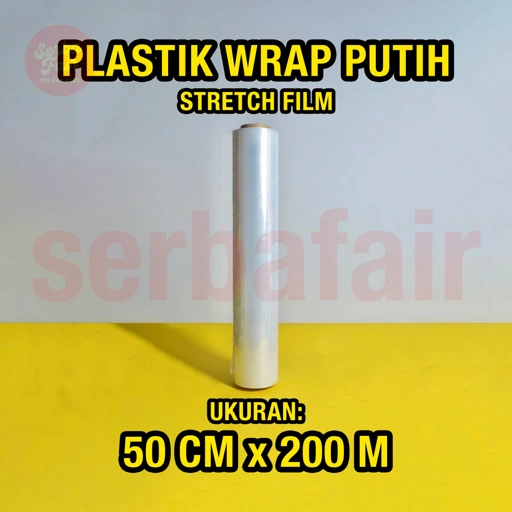 Image of Stretch Film Bening 50CM x 200Meter ECO WORTH IT Plastik Wrapping TERMURAH