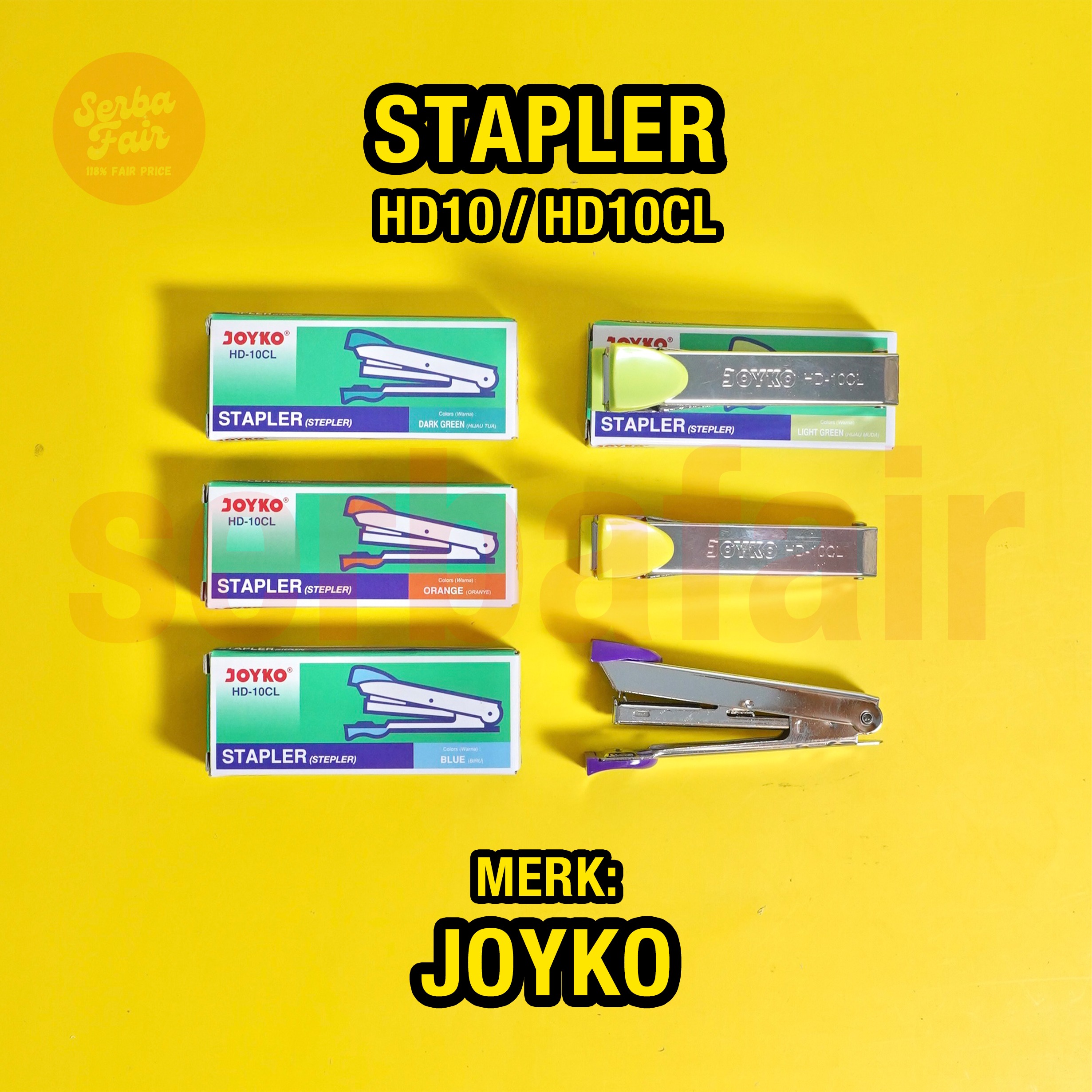 Stapler Joyko / Hekter Joyko HD10/HD10CL Pakai isi staples no.10