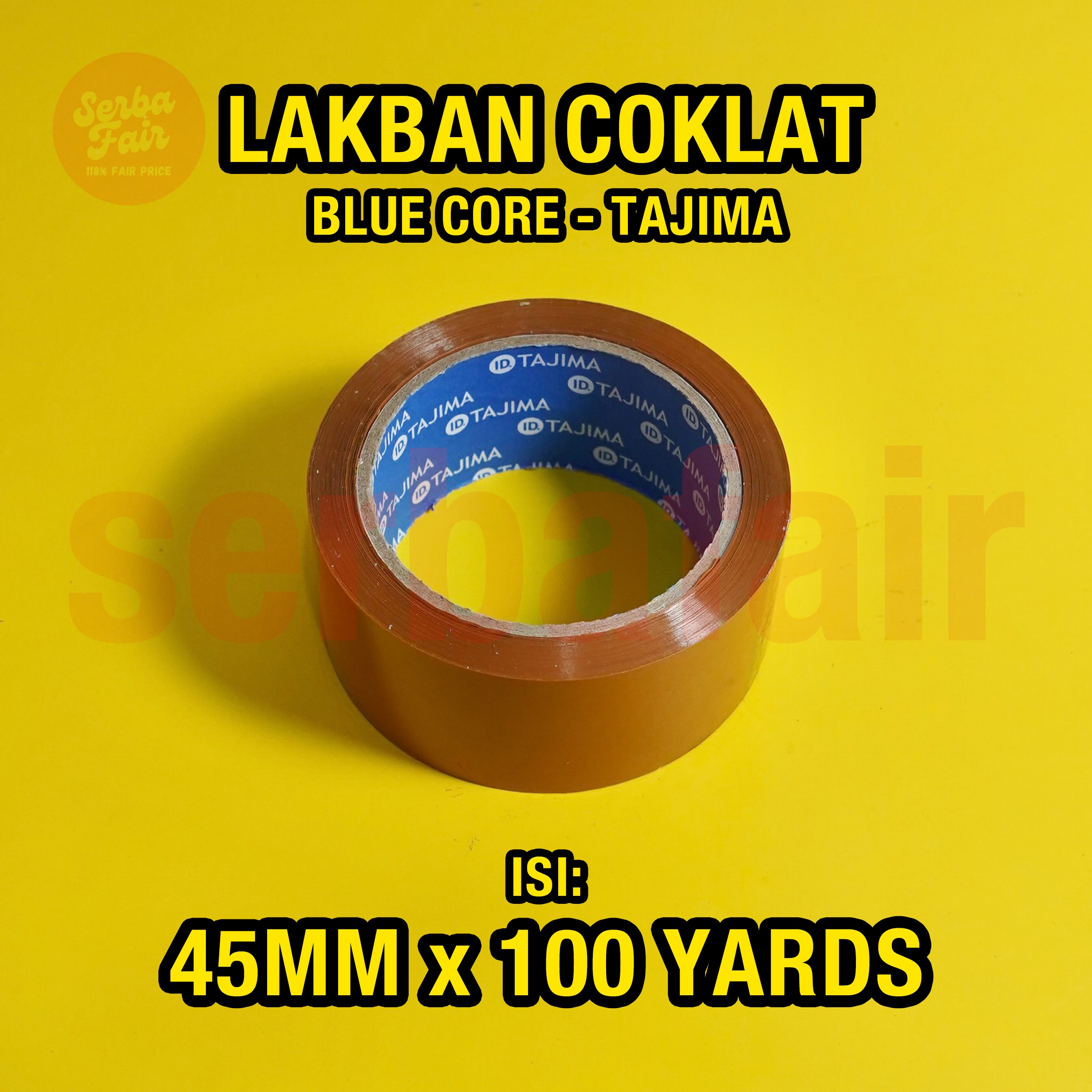Lakban Tajima Blue Core 2Inch(45mm) x 100Yards Murah TOP