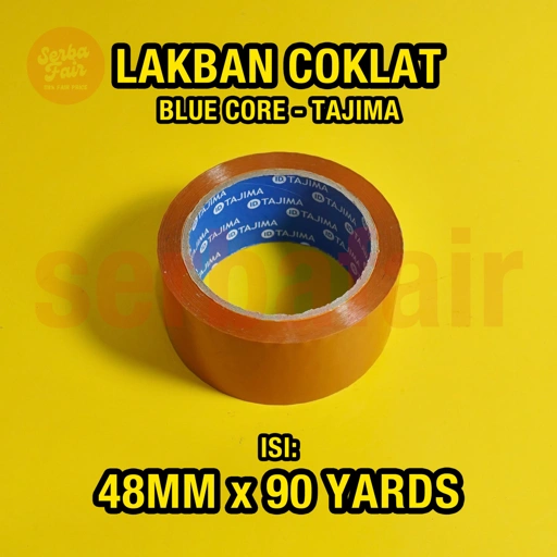Image of Lakban Bening/Coklat Tajima Blue Core 2Inch(48mm) 90Yards Murah Top