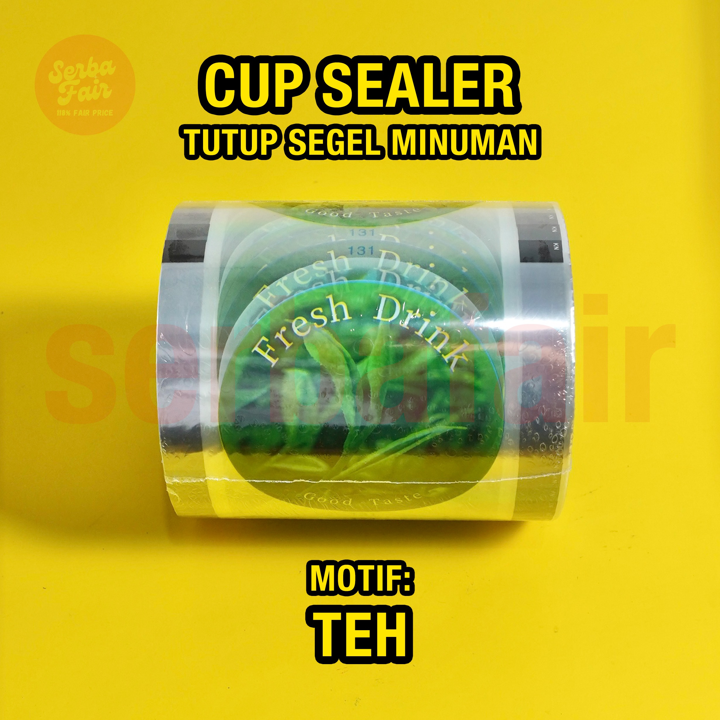 Cup Sealer +- 1000 Cup BC / Tutup Segel Minuman / Plastik Lid Minuman All Variant TERMURAH