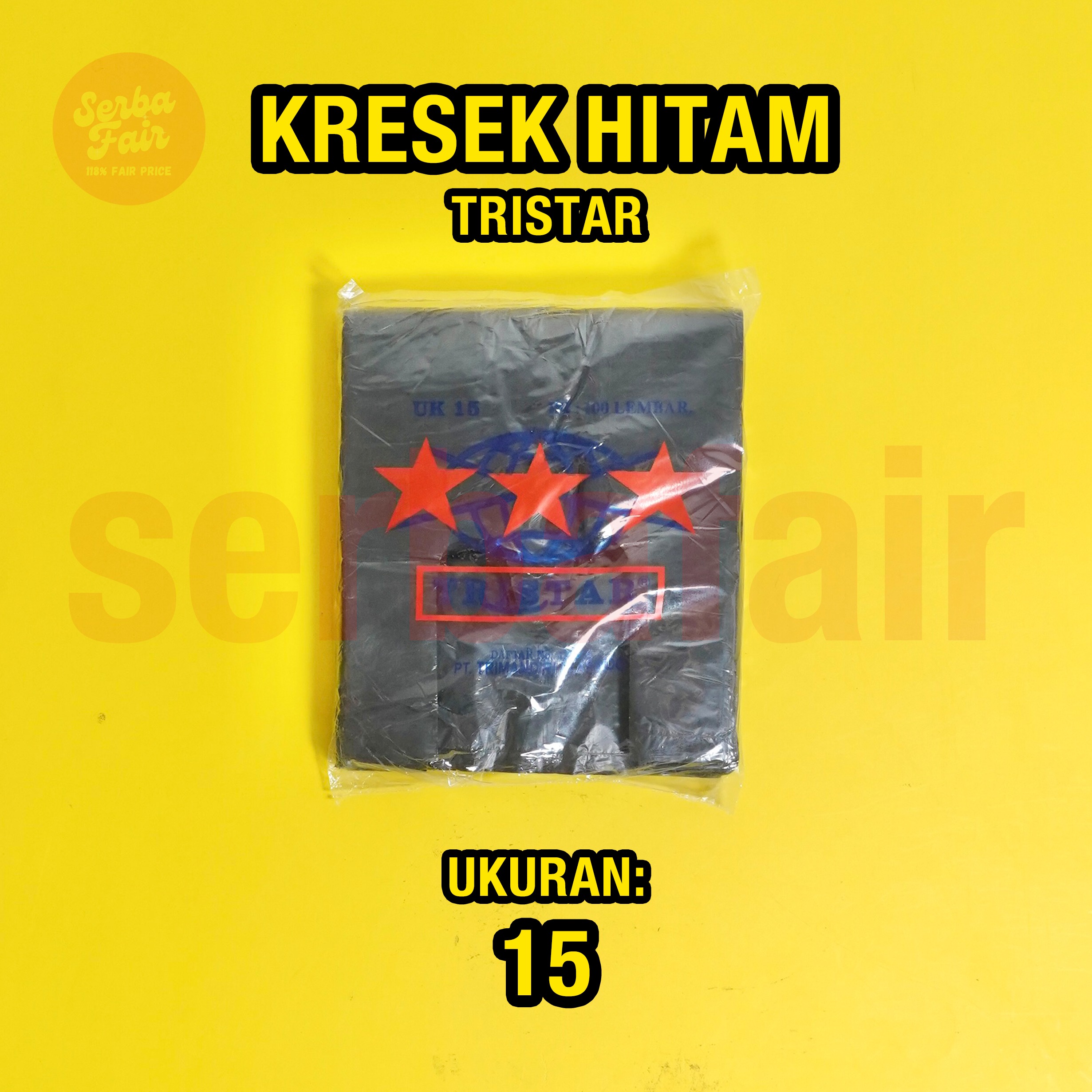 Kantong Kresek 15x33CM Tristar 100Lembar