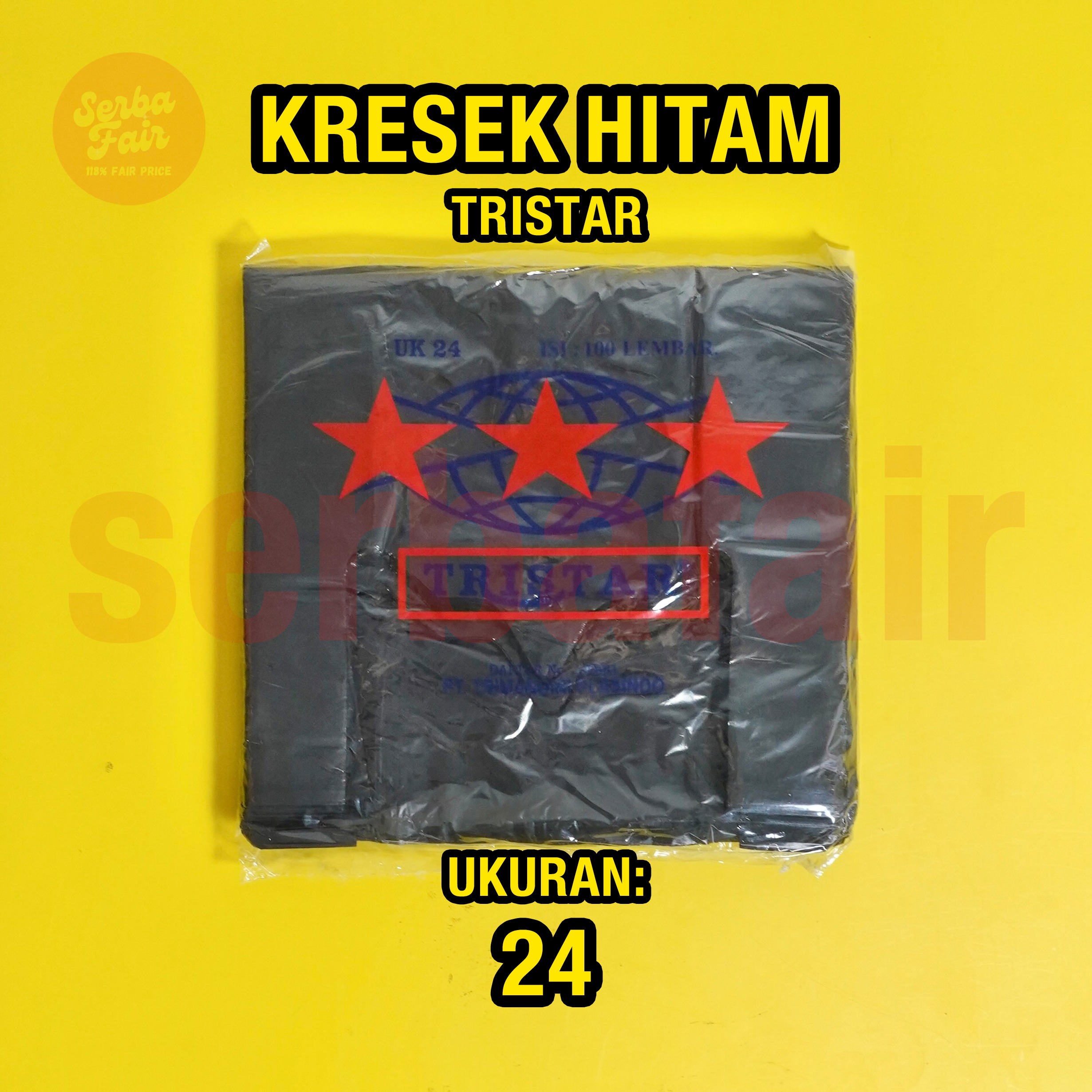 Kantong Kresek 24x44CM Tristar 100Lembar