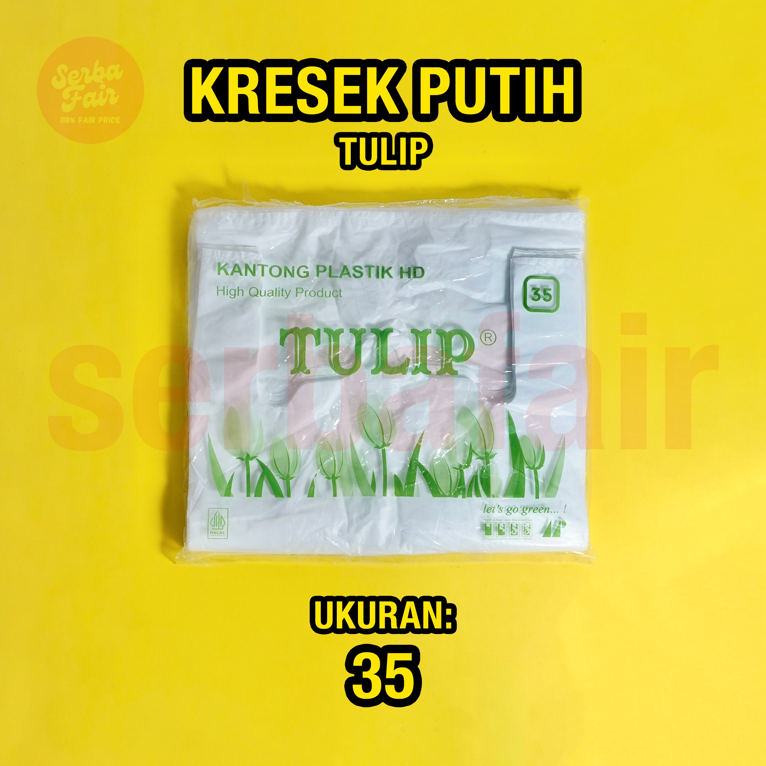 Kantong Kresek 35 Tulip Plastik Kresek 35