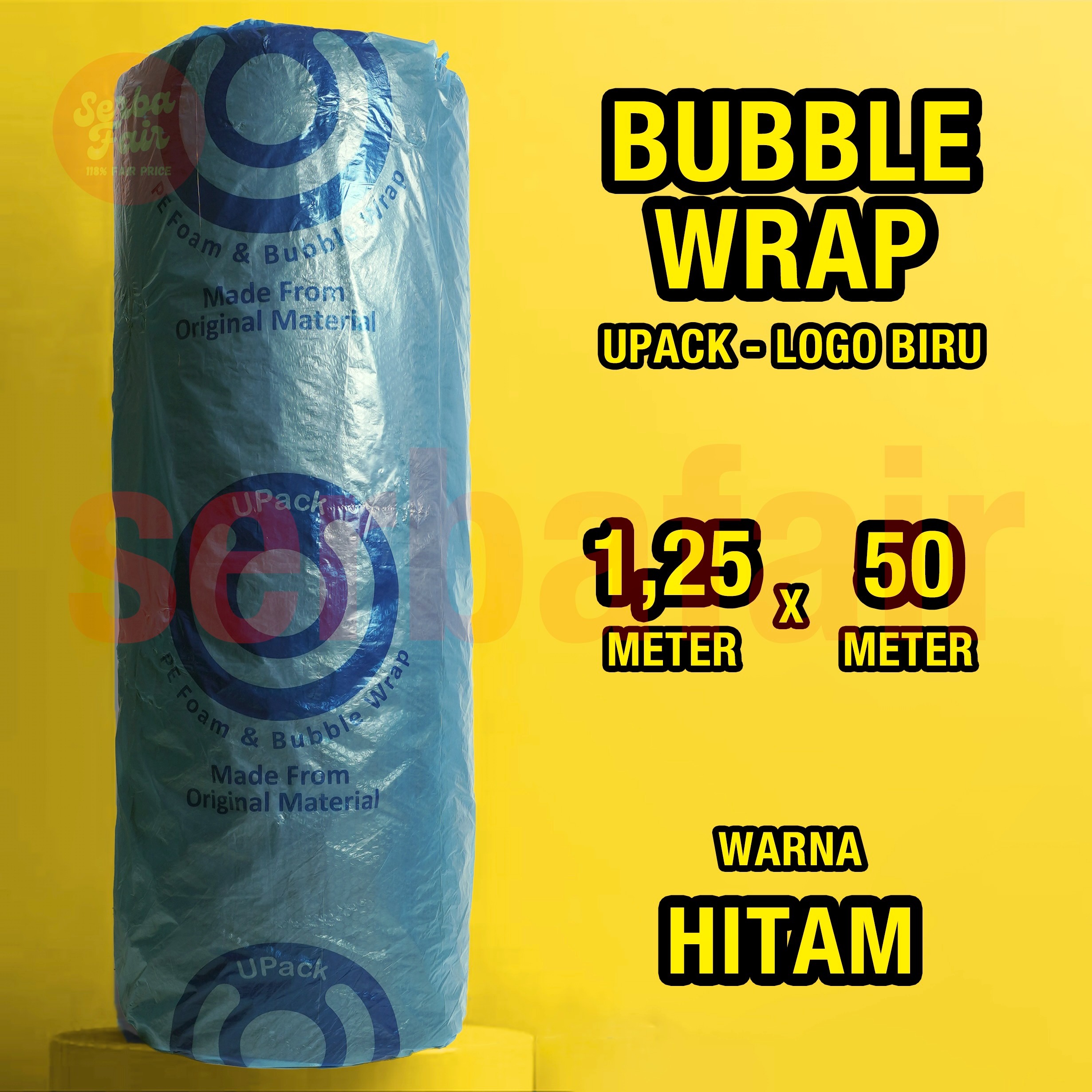 Bubble Wrap UPACK EDITION 1.25x50M FULL / Bubblewrap PALING TEBAL