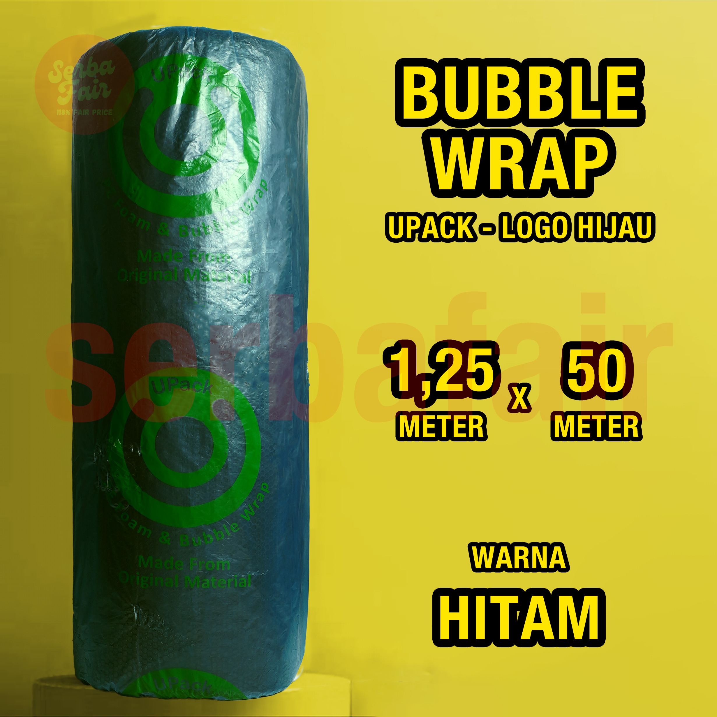 Bubble Wrap UPACK EDITION 1.25x50M FULL / Bubblewrap PALING TEBAL