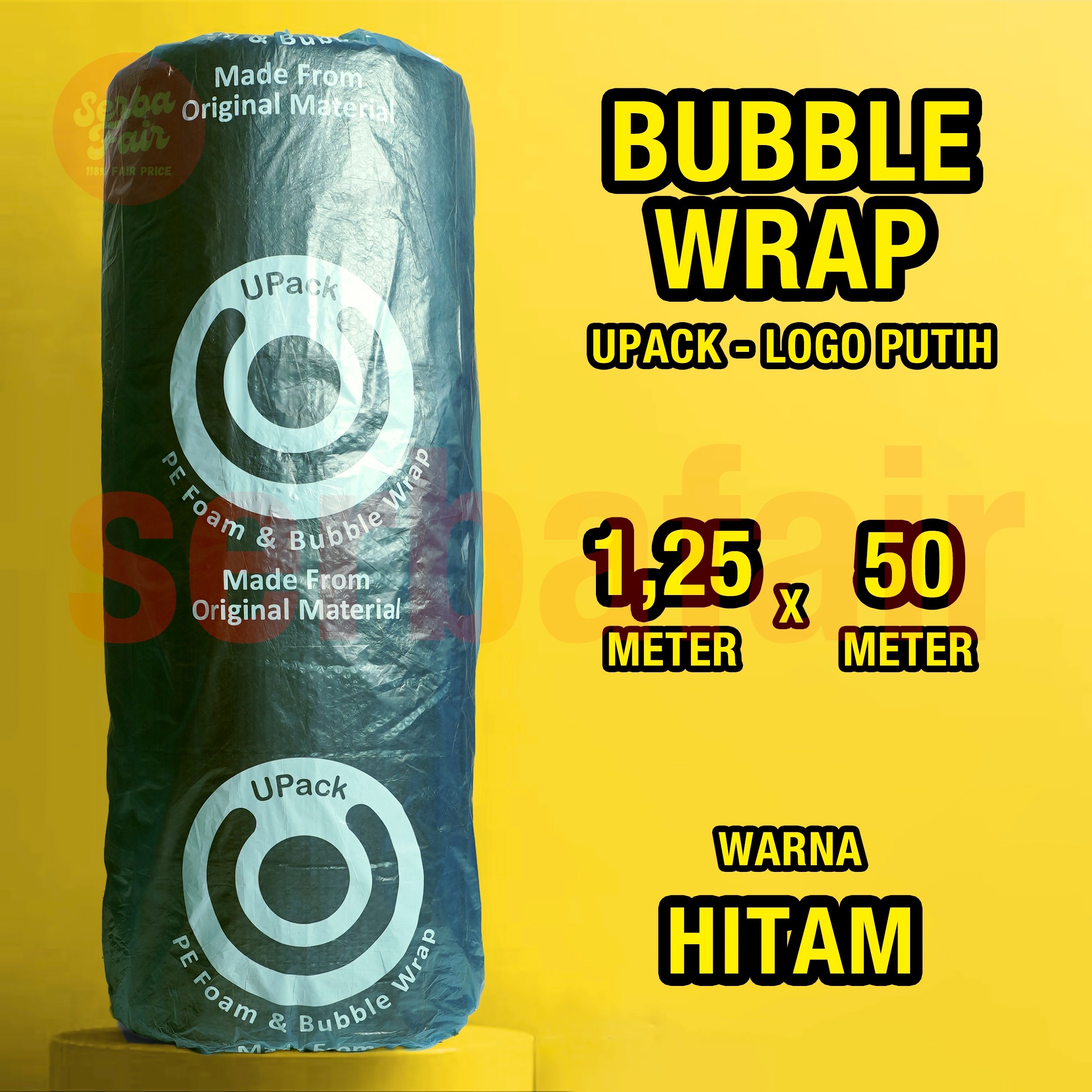 Bubble Wrap UPACK EDITION 1.25x50M FULL / Bubblewrap PALING TEBAL