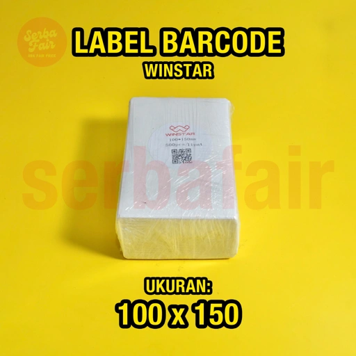 Image of Kertas Sticker Label Thermal Resi 100x150MM A6 Lipat ISI 500 / WINSTAR PREMIUM SPEC