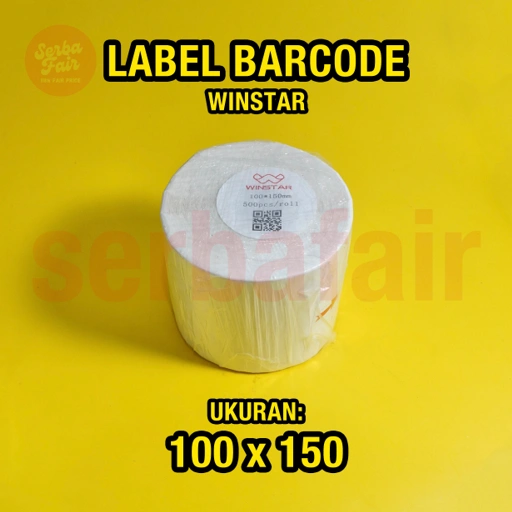 Image of Label Barcode 100 x 150 / Kertas Sticker Thermal Resi 100x150MM WINSTAR ISI 500 PREMIUM SPEC