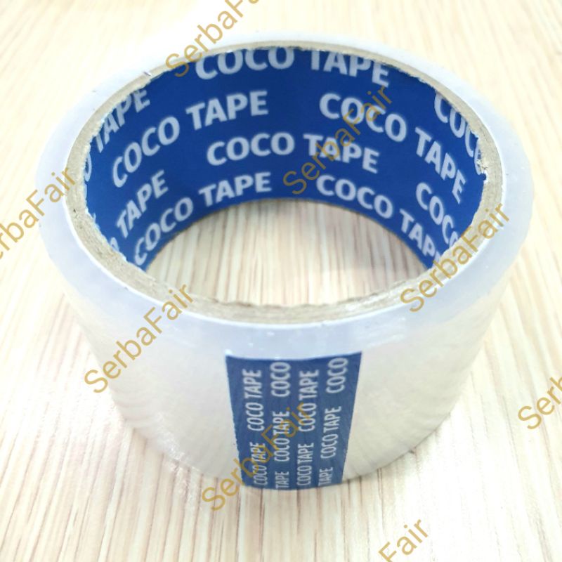Lakban Bening / Coklat 2 Inch COCO ECO (45mm) SUPER MURAH Ekonomis ECO