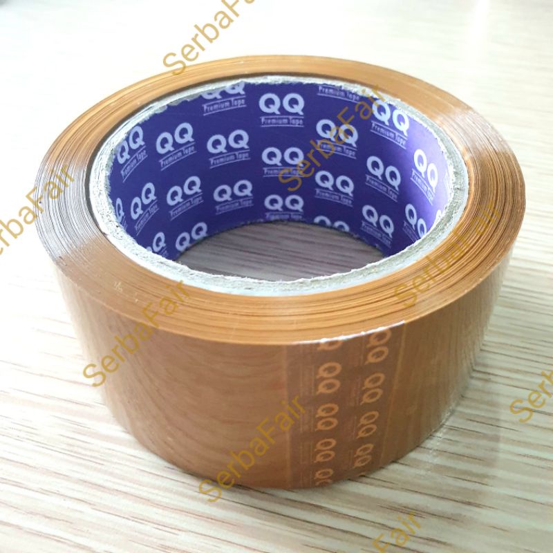 Lakban Bening / Coklat QQ Superior Tape murah super rekat 2 inch 48mm 90 yards
