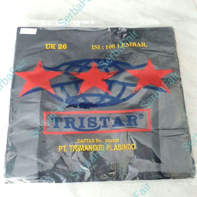 Kantong Kresek Tristar 26x48CM 100Lembar Hitam