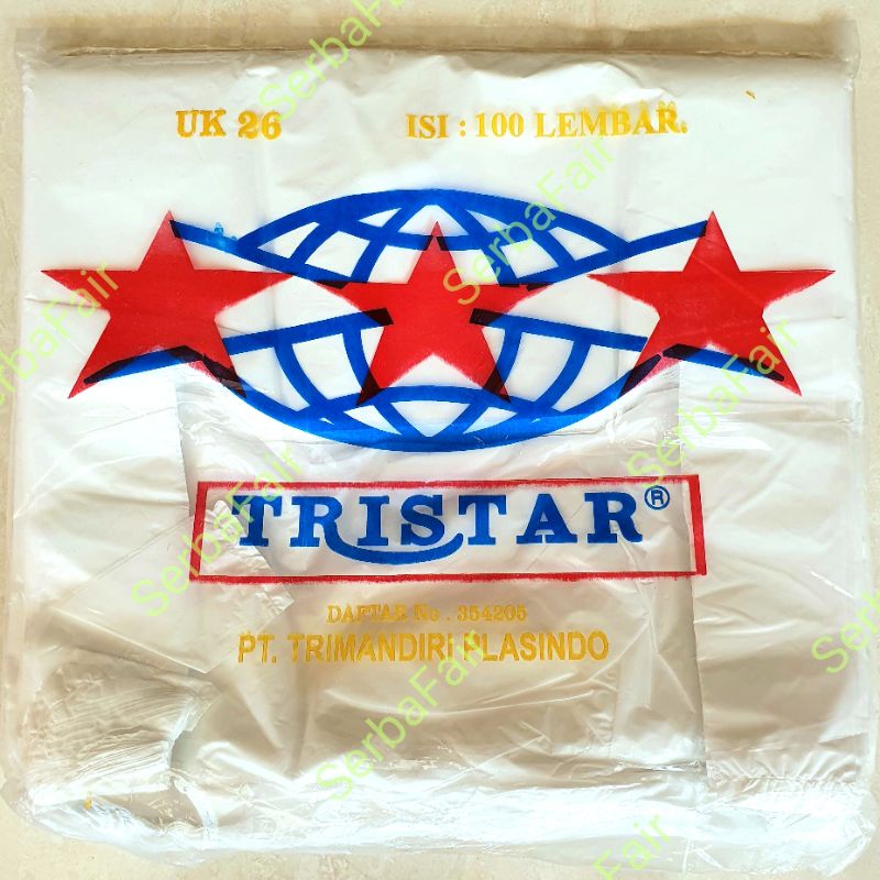 Kantong Kresek Tristar 26x48CM 100Lembar Hitam