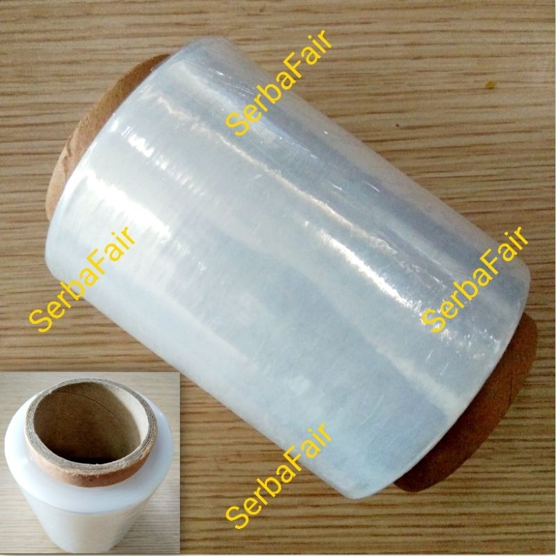 Stretch film bening 10cm x 200M plastik wrap plastic wrapping MURAH