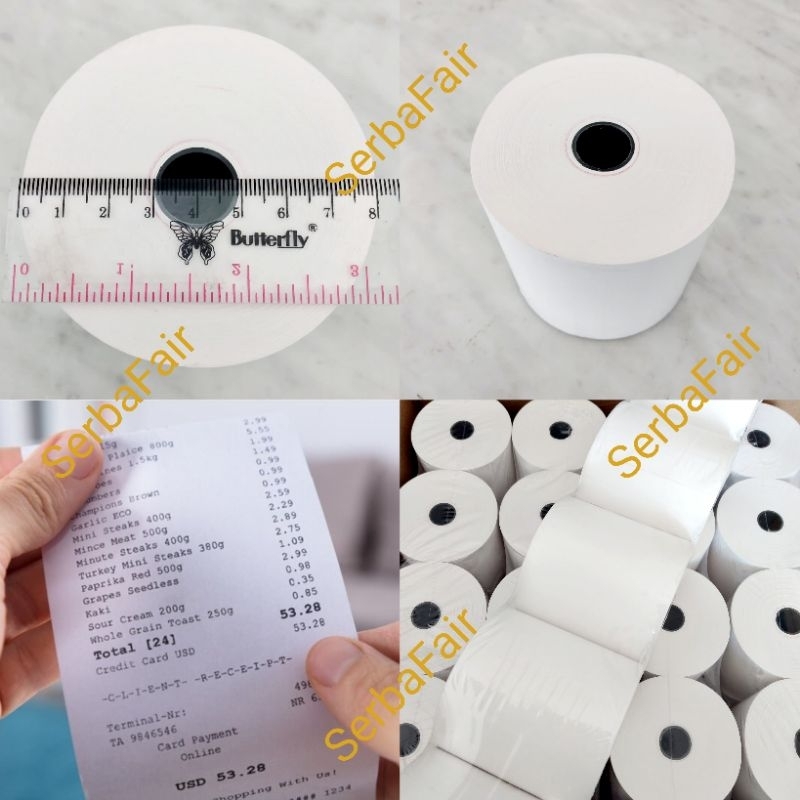 Kertas Thermal Struk Kasir 80 x 80 WINSTAR / Print Register / MURAH isi BANYAK / TERMURAH