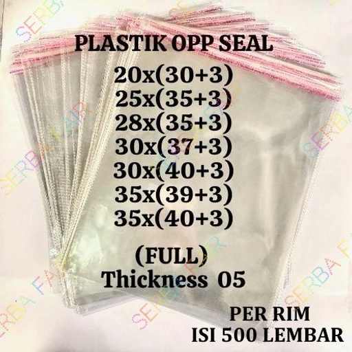 Image of Plastik Opp Seal All Variant / Tebal 05 FULL TERMURAH / ISI 500