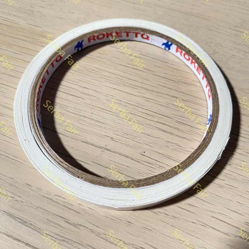 Double Tape ROKETT 1/4 Inch (6mm) x 10 Yards / TOP TERMURAH