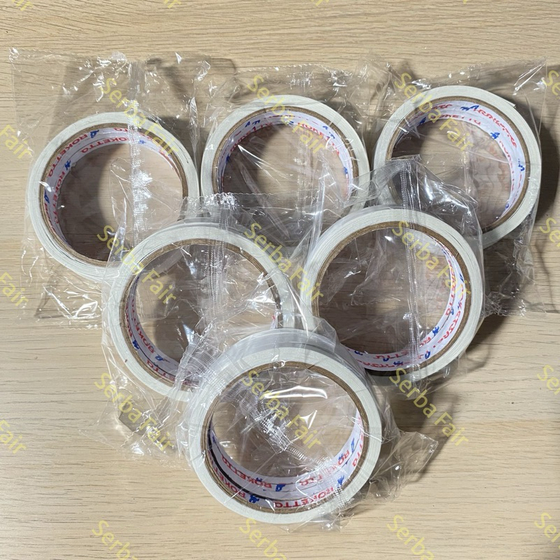 Double Tape ROKETT 1/4 Inch (6mm) x 10 Yards / TOP TERMURAH