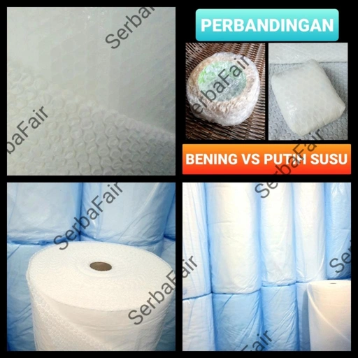 Image of BUBBLE WRAP MILKY WHITE (PUTIH SUSU) PREMIUM QUALITY / PAKET TERTUTUP SEMPURNA (TIDAK TRANSPARANT)