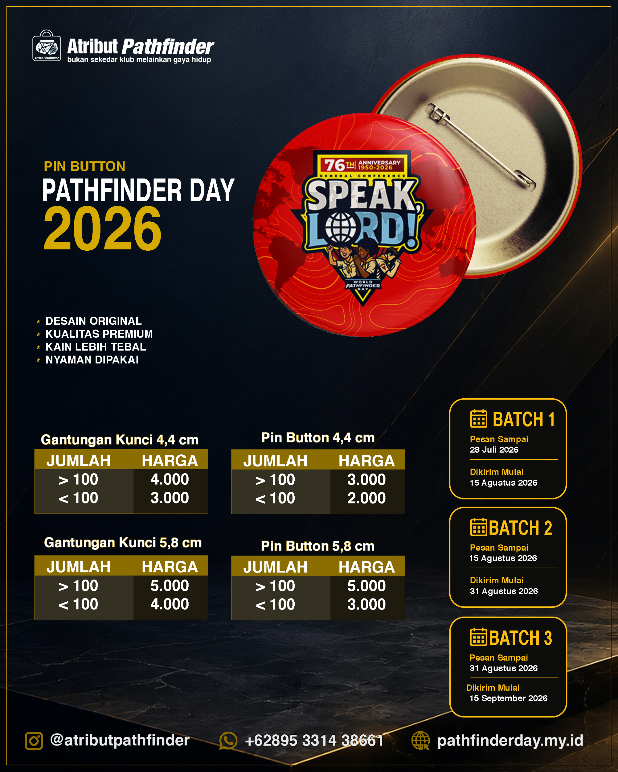 Pin Button Pathfinder Day 2026