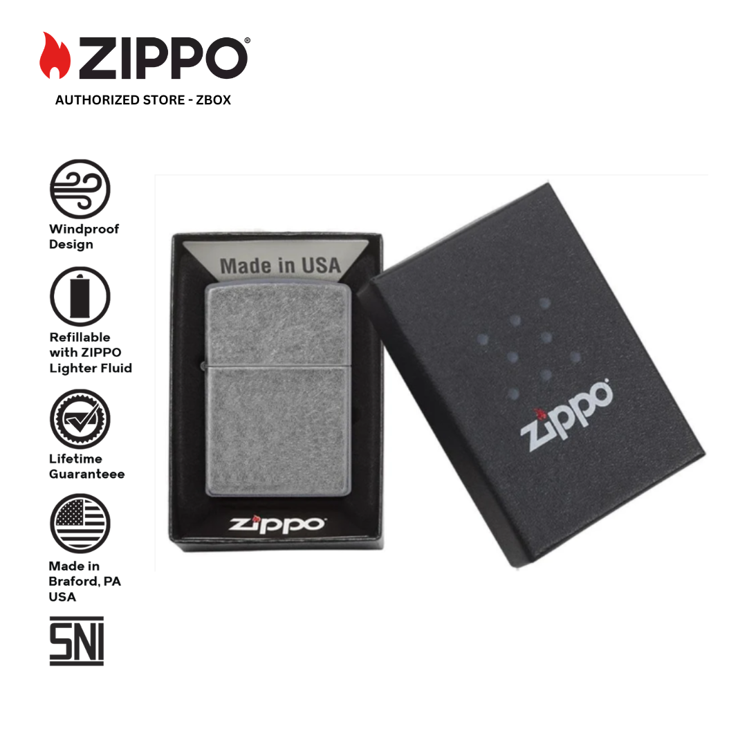 121FB - ZIPPO Antique Silver