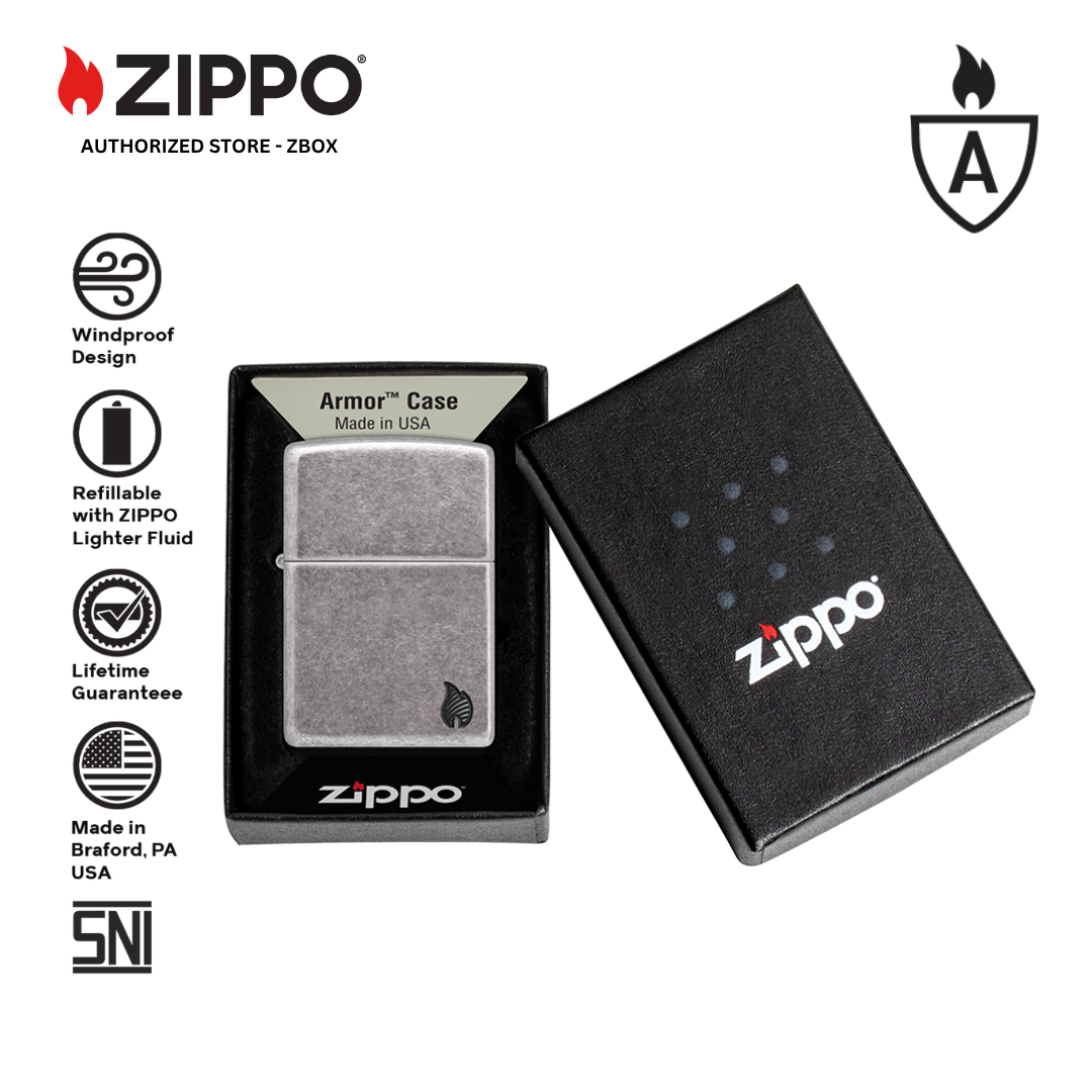 46399 - ZIPPO Armor Antique Silver Deep Carve