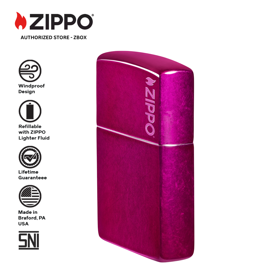 24003ZL - ZIPPO Candy Raspberry with Logo