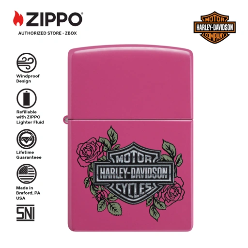 Image of 46679 - ZIPPO Harley-Davidson® Roses Design