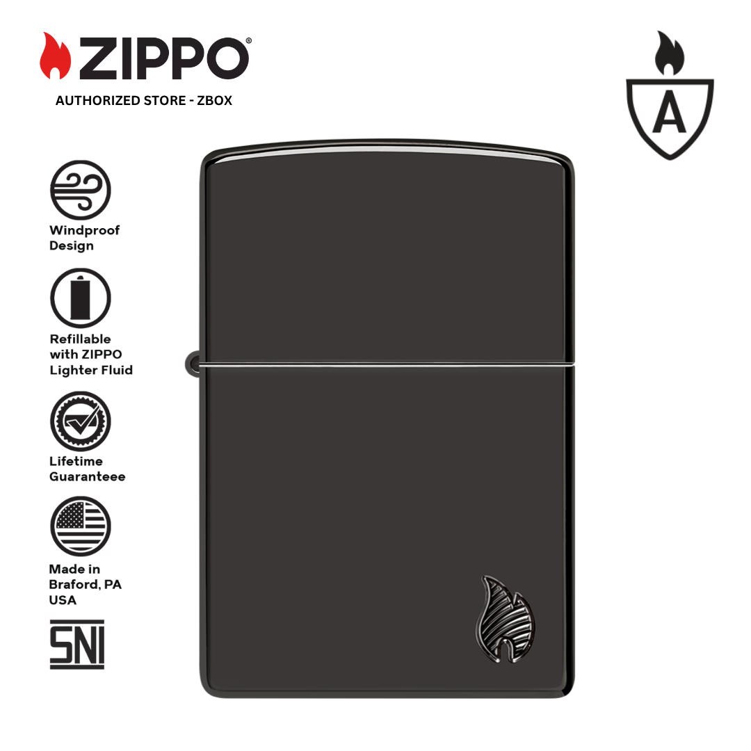 46402 - ZIPPO Armor High Polish Black Deep Carve
