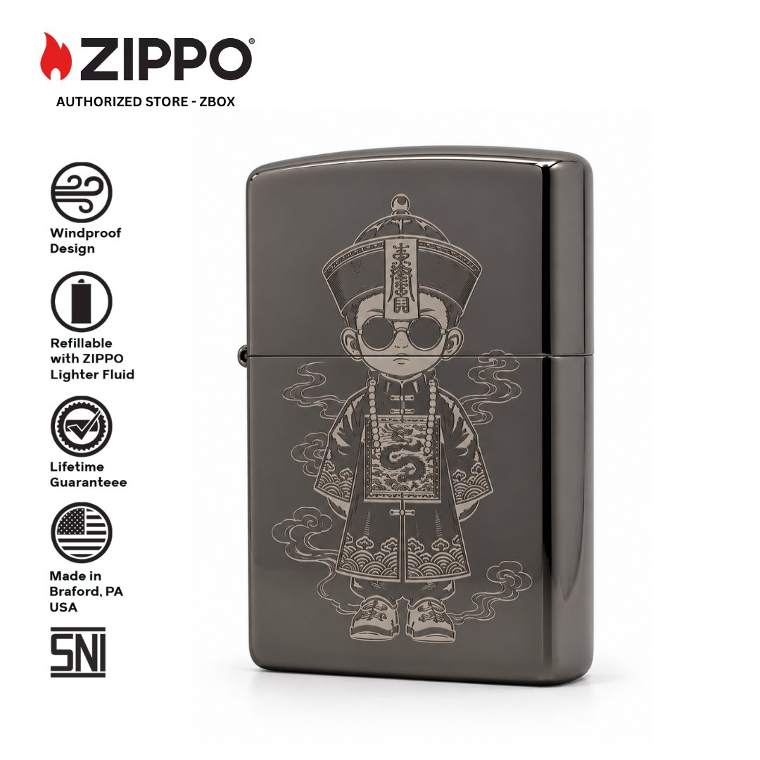 ZIPPO ZI-15001 - LITTLE JIANGSHI, BLACK ICE