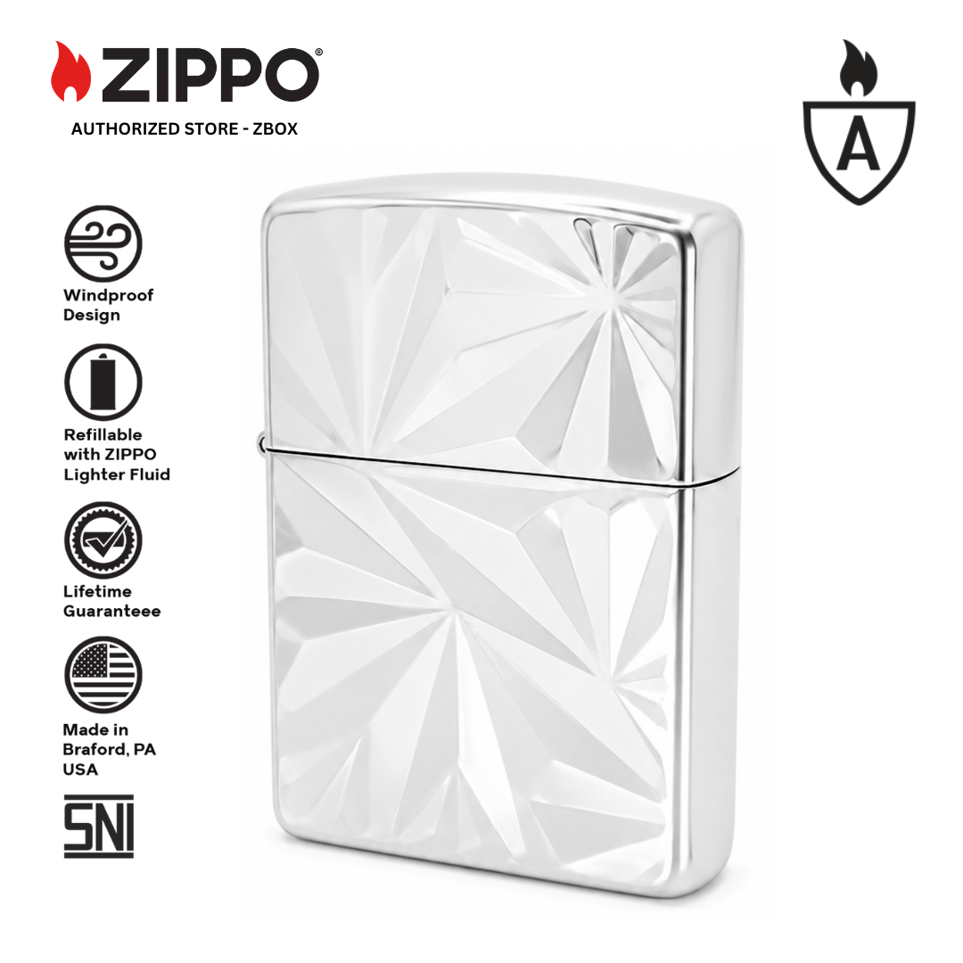 ZA-5-33b – ZIPPO Geometric Chrome Design