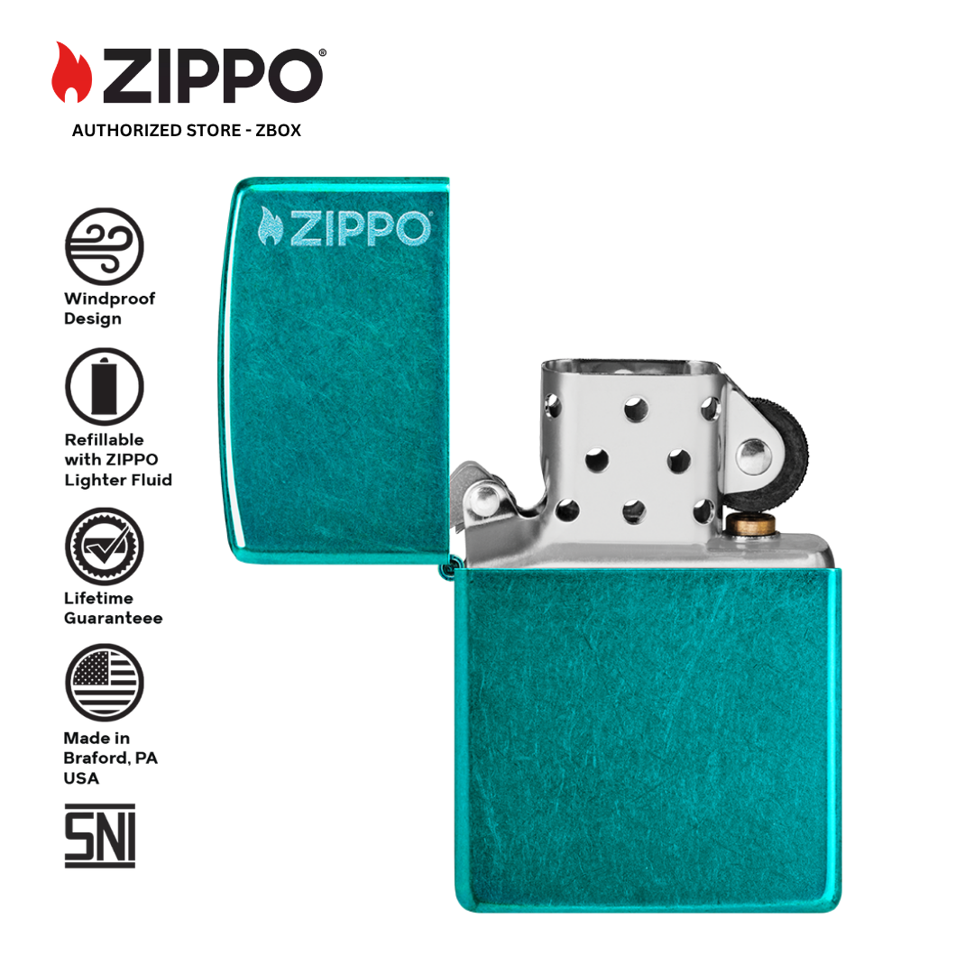 24004ZL - ZIPPO Candy Teal with Logo