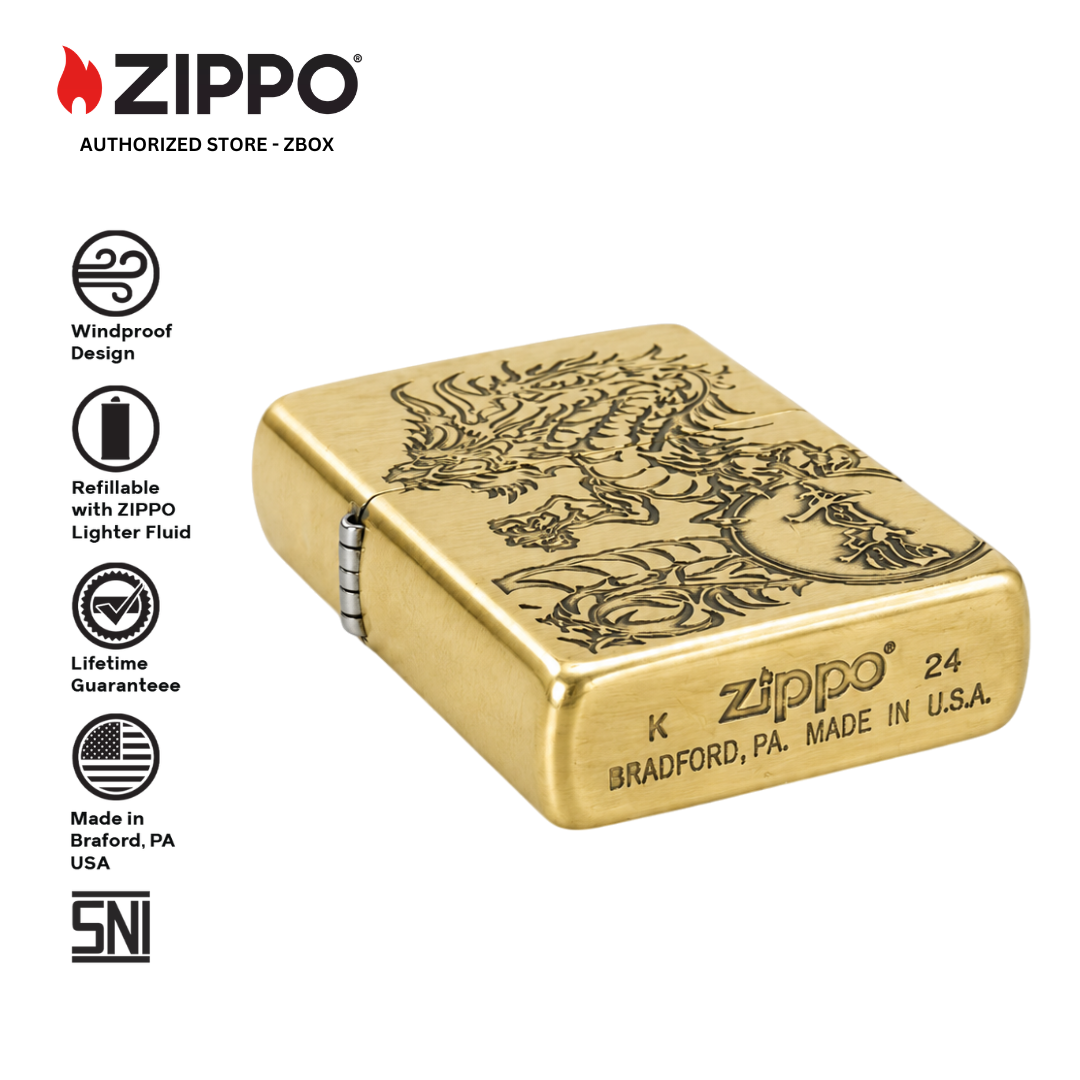 ZA-3-26a - ZIPPO Shishin-Seiryu BS Oxidized