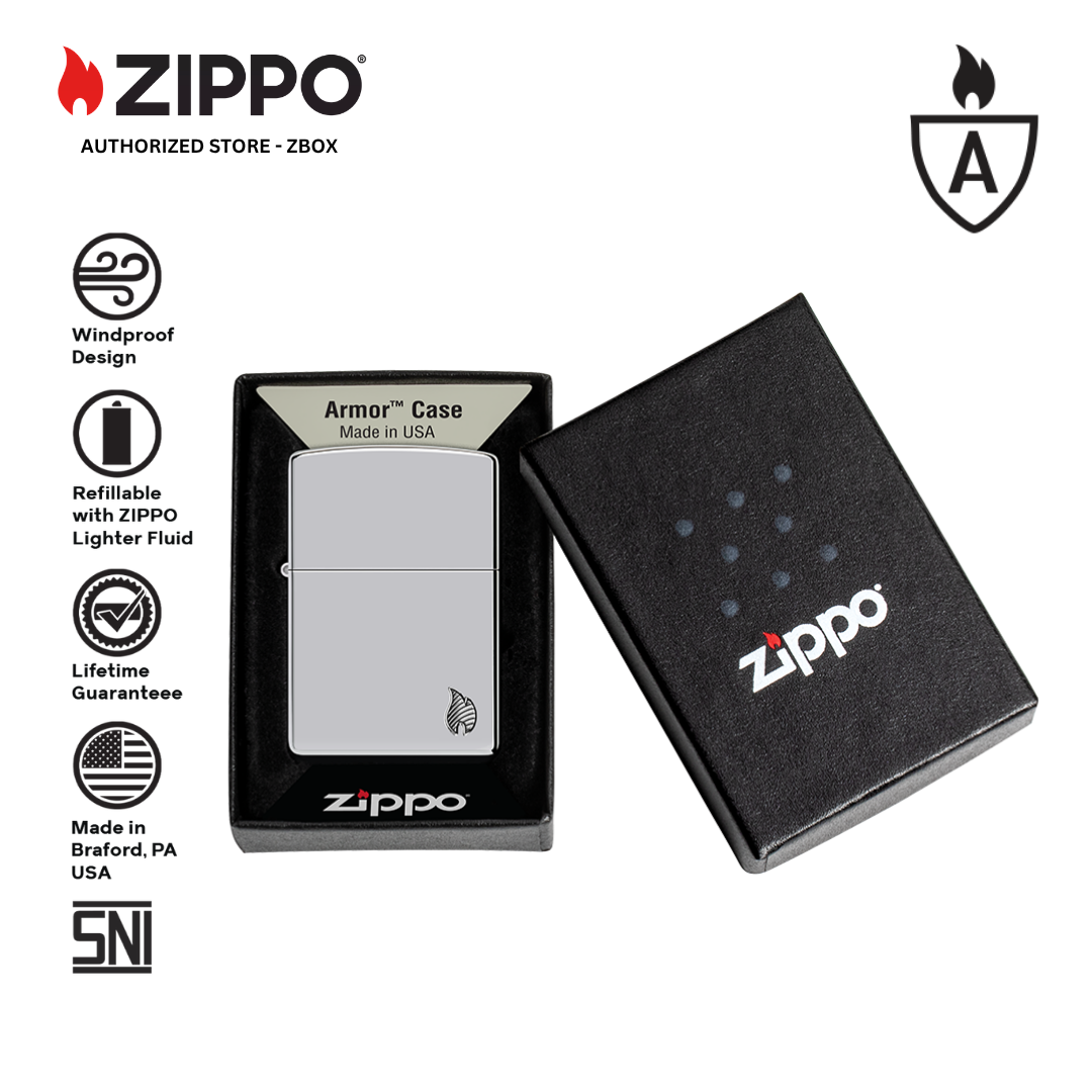 46396 - ZIPPO Armor Chrome Design High Polish Chrome