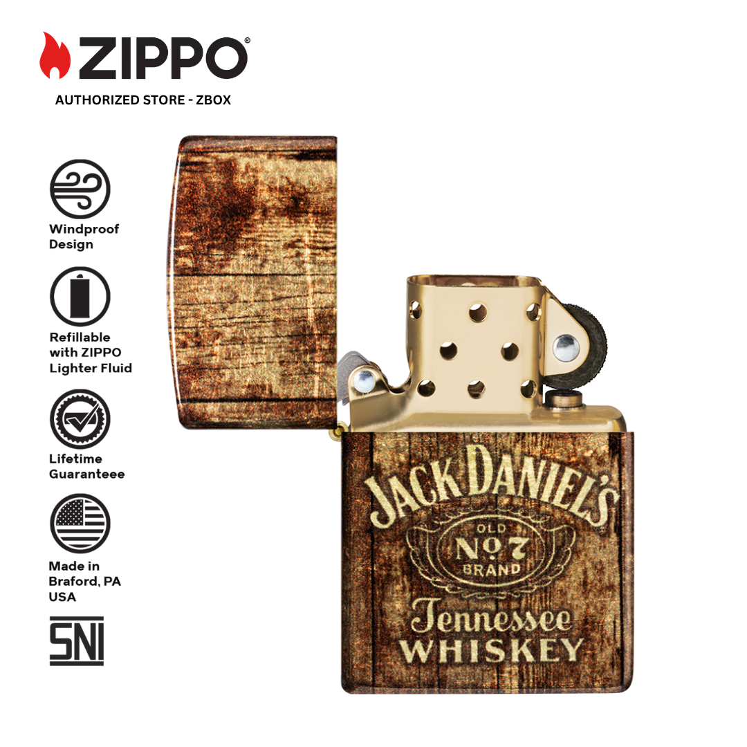 46278 - ZIPPO JD Barrel Design Tumbled Brass