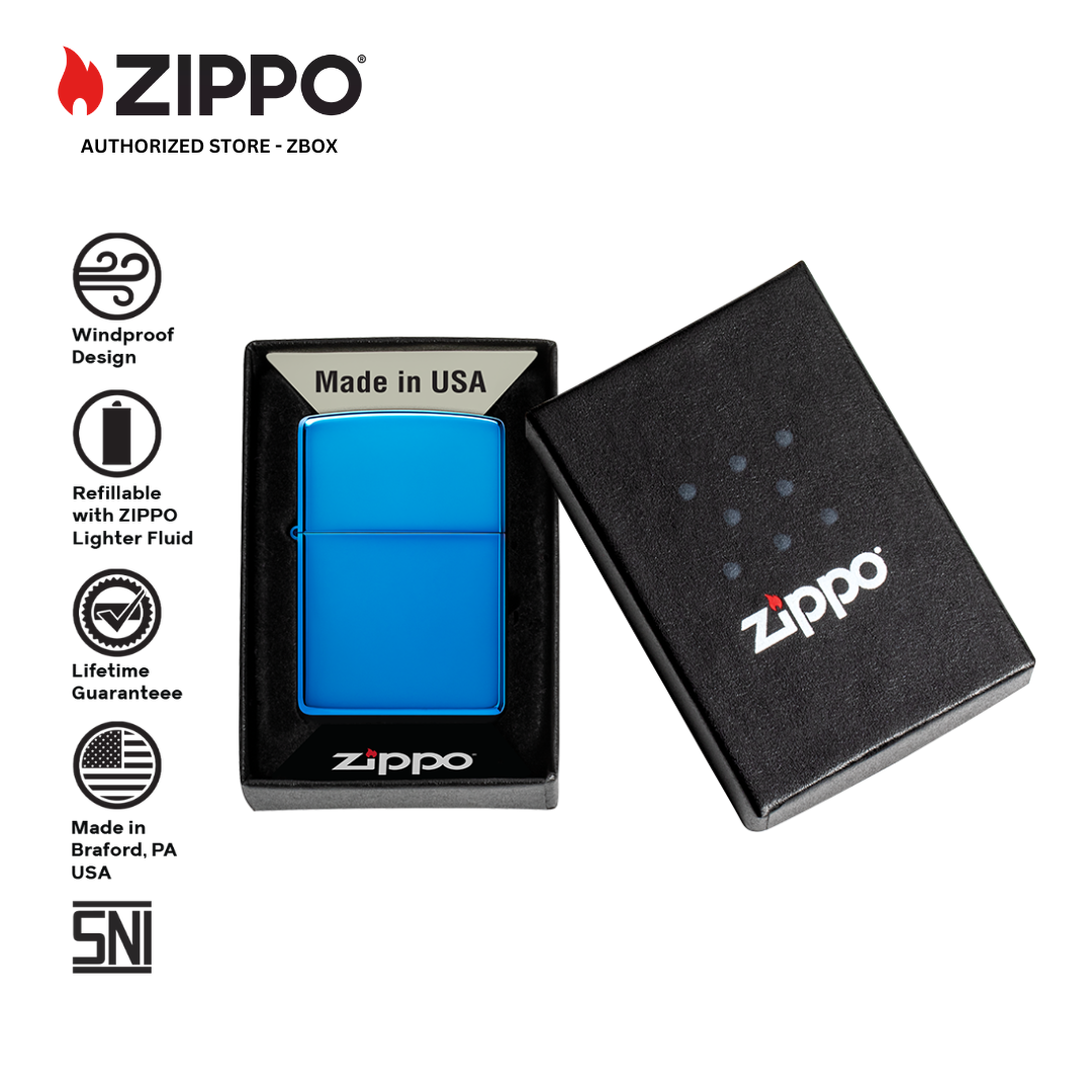 20446-ZIPPO High Polish Blue, Classic Design