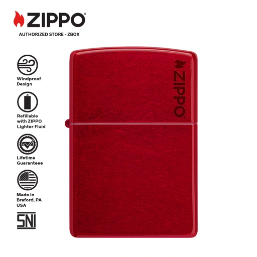 Image of ZIPPO®  Candy Apple Red with Zippo Logo