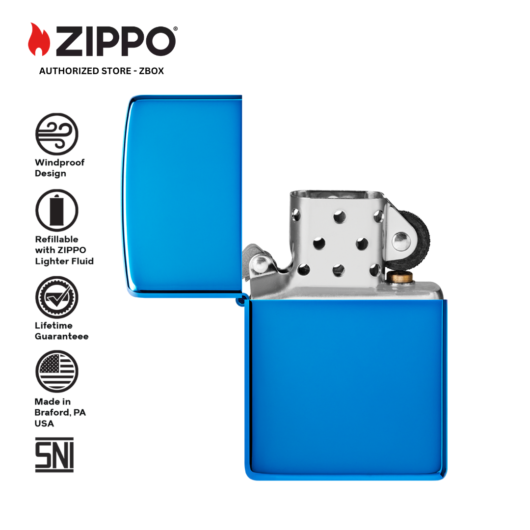 20446-ZIPPO High Polish Blue, Classic Design