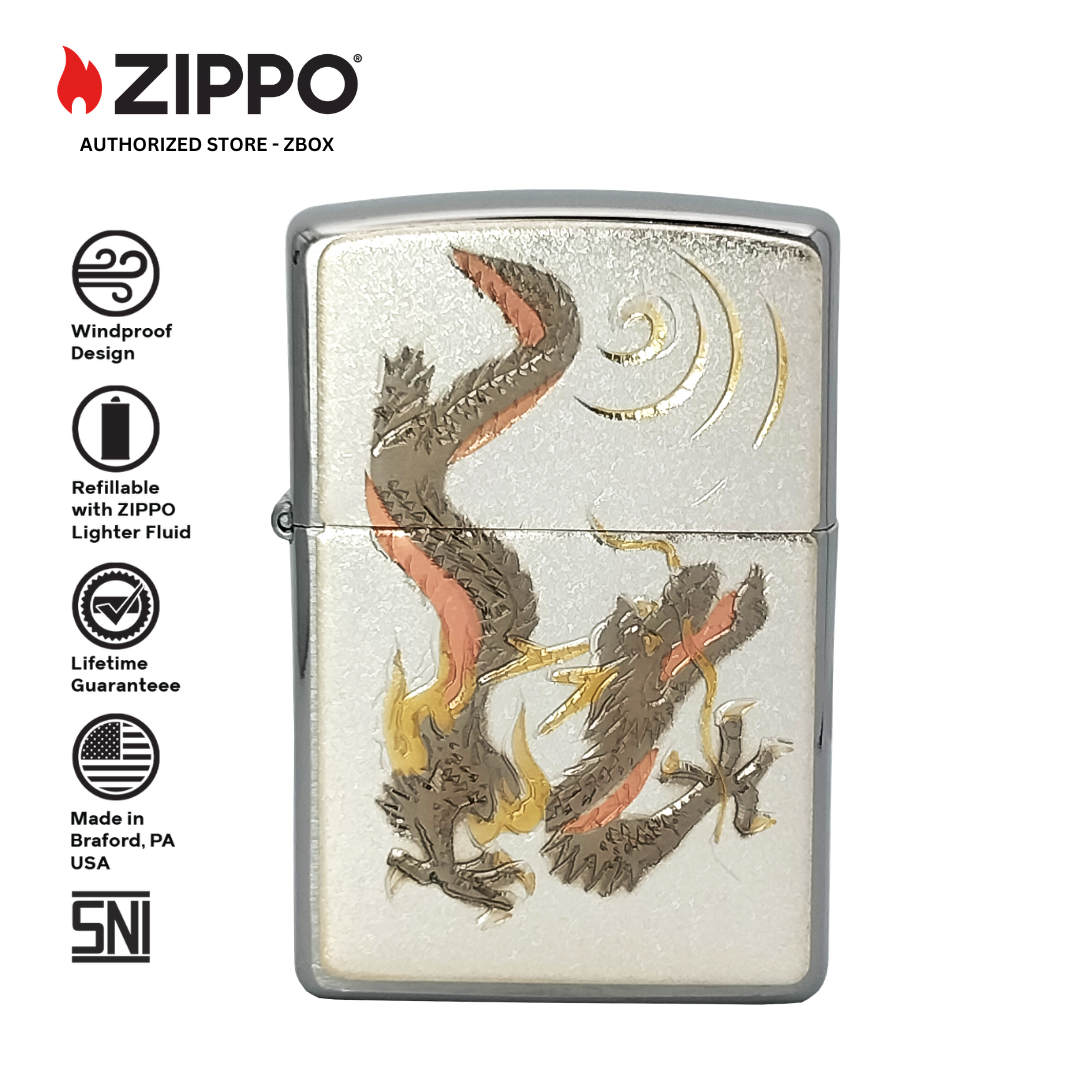 ZA-5-26f - ZIPPO Japanese Traditional Design RYU
