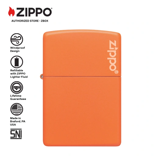 Image of 231ZL - ZIPPO®  Orange Matte with Zippo Logo