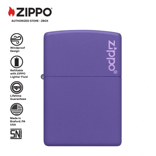 Image of 237ZL - ZIPPO®  Purple Matte with Zippo Logo