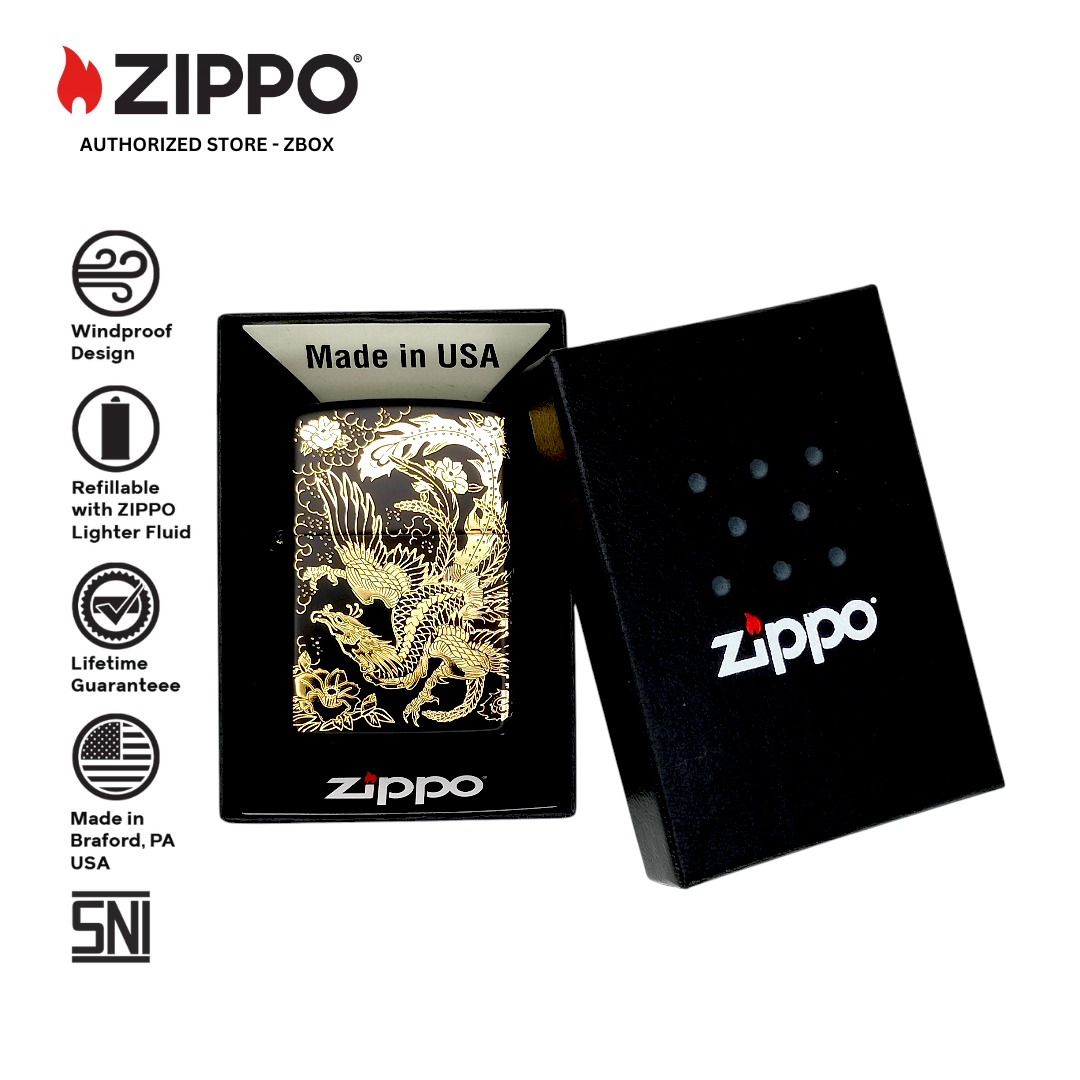 ZA-5-237b - ZIPPO Houou Black and Gold