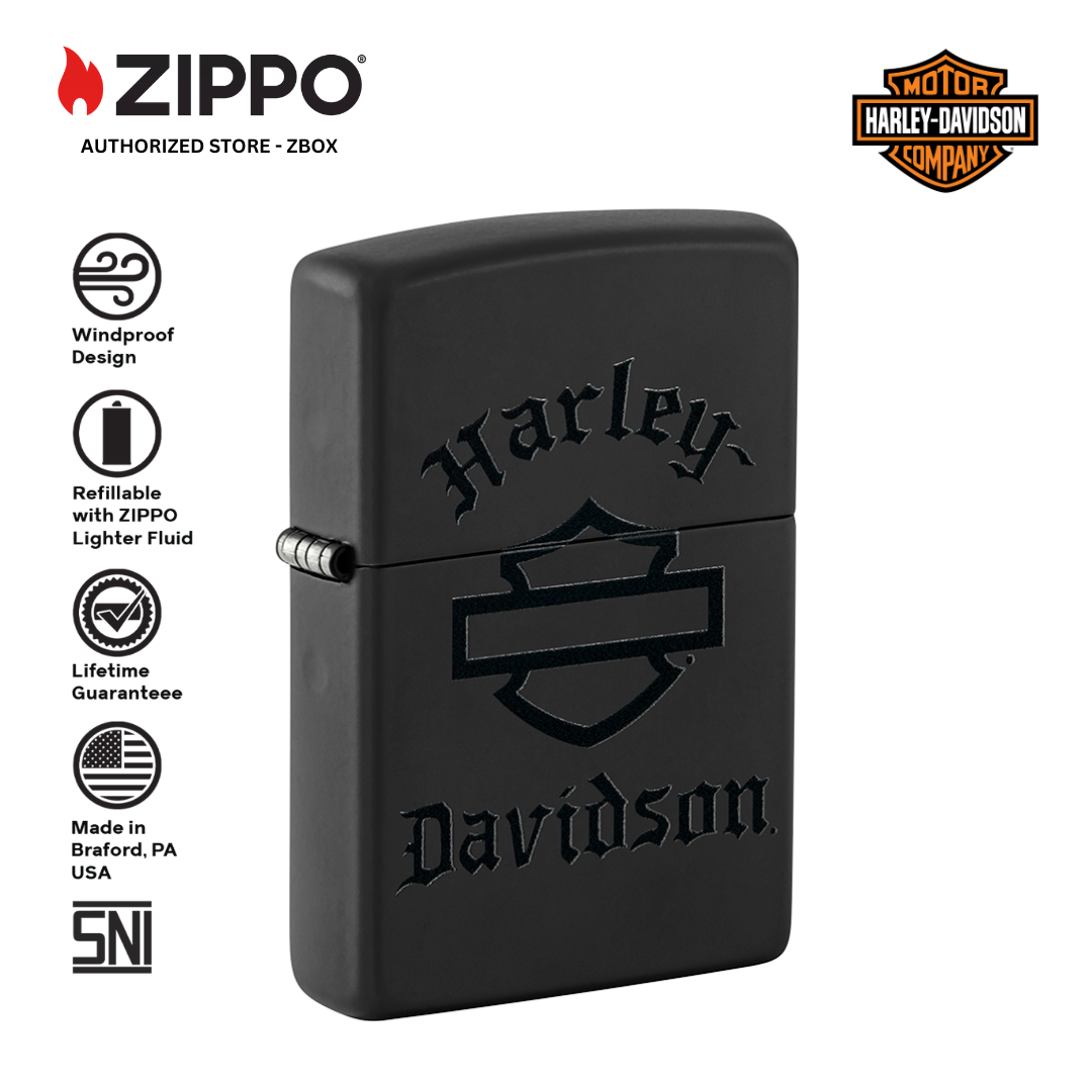 46218 - ZIPPO Harley-Davidson® Black
