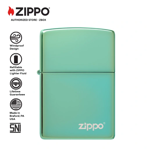 Image of ZIPPO®  High Polish Green with Zippo Logo